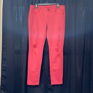 Maurices jeggings (Salmon/pink color)